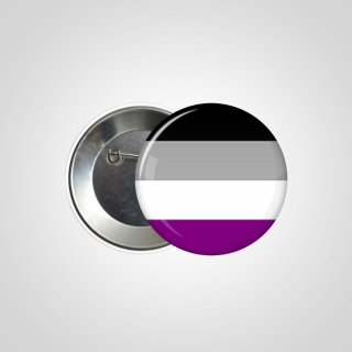 Asexuální (ace) odznak (44 mm)