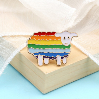 Pride sheep - odznak, kovový